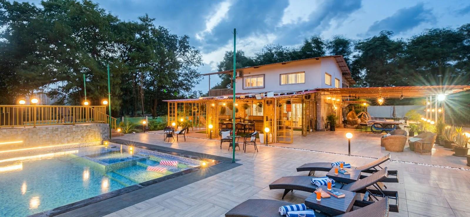 Vyom Farms - Farmhouse with Swimming Pool in Karjat | Private Villa Karjat, Luxury Villa Karjat | 3 BHK Pool Villa in Karjat – photo 1