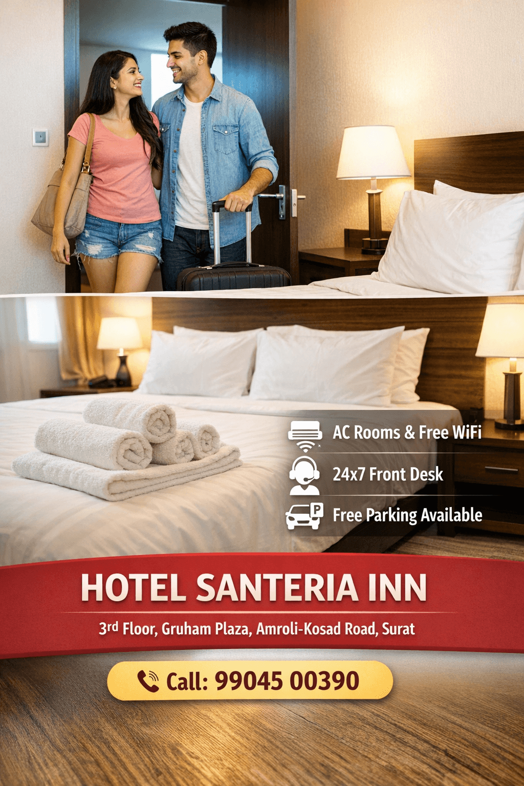 Hotel Santeria Inn | Couples and Family Friendly Hotel | Budget hotel near me | Best hotel in surat – photo 4