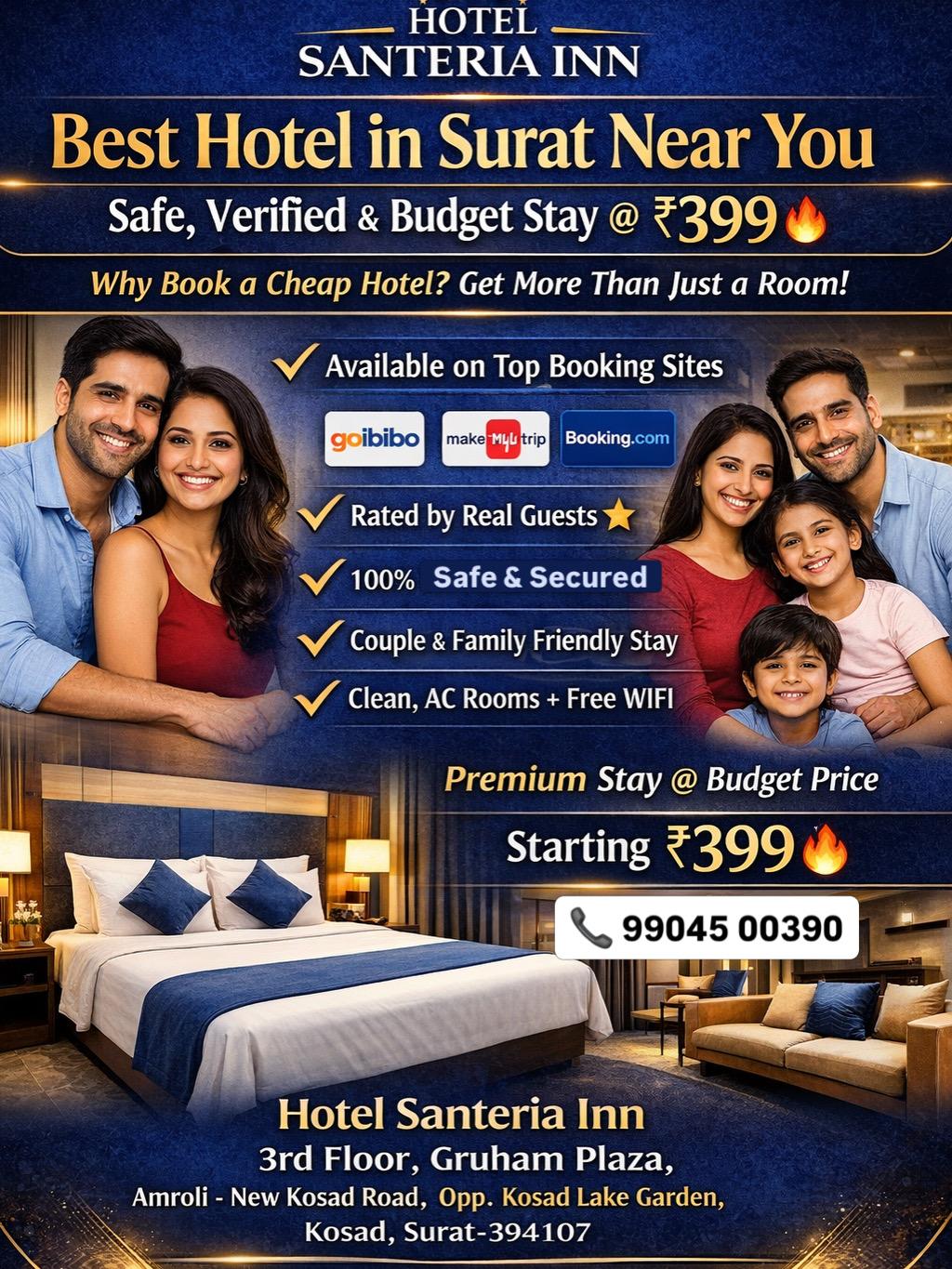 Hotel Santeria Inn | Couples and Family Friendly Hotel | Budget hotel near me | Best hotel in surat – photo 3