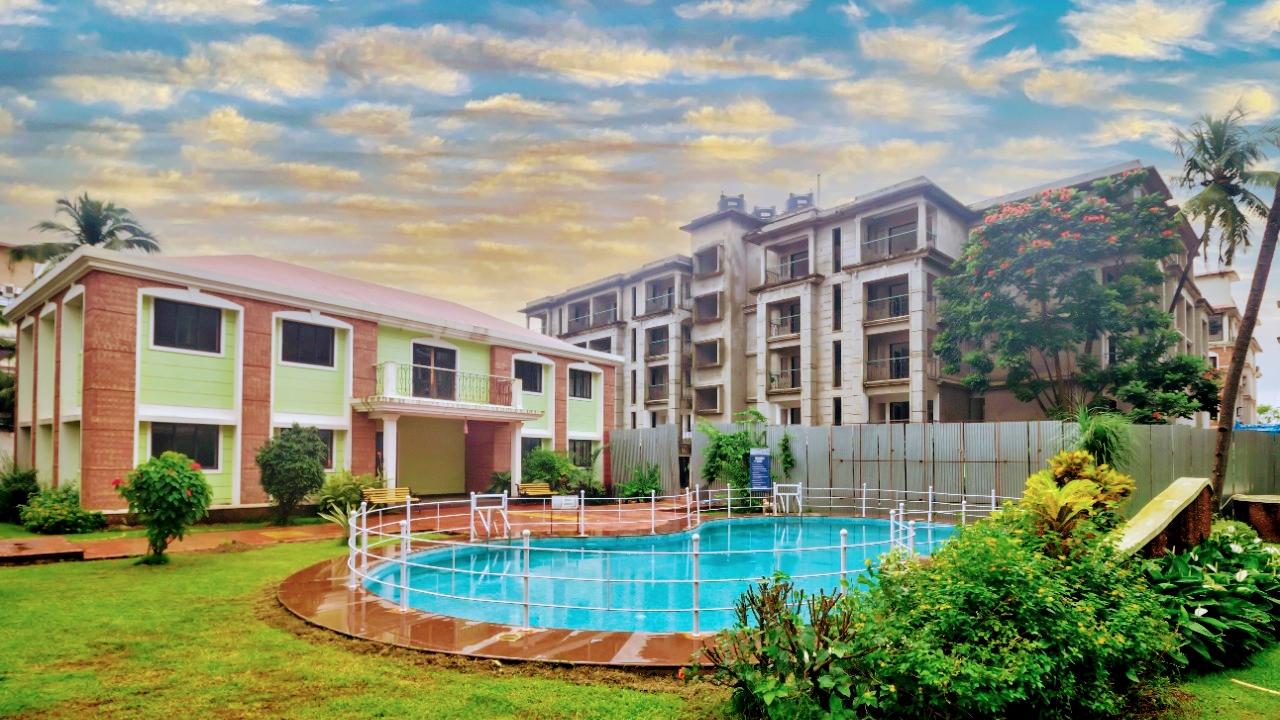 Amazing Pool View 2BHK Candolim Goa Apartment – photo 1