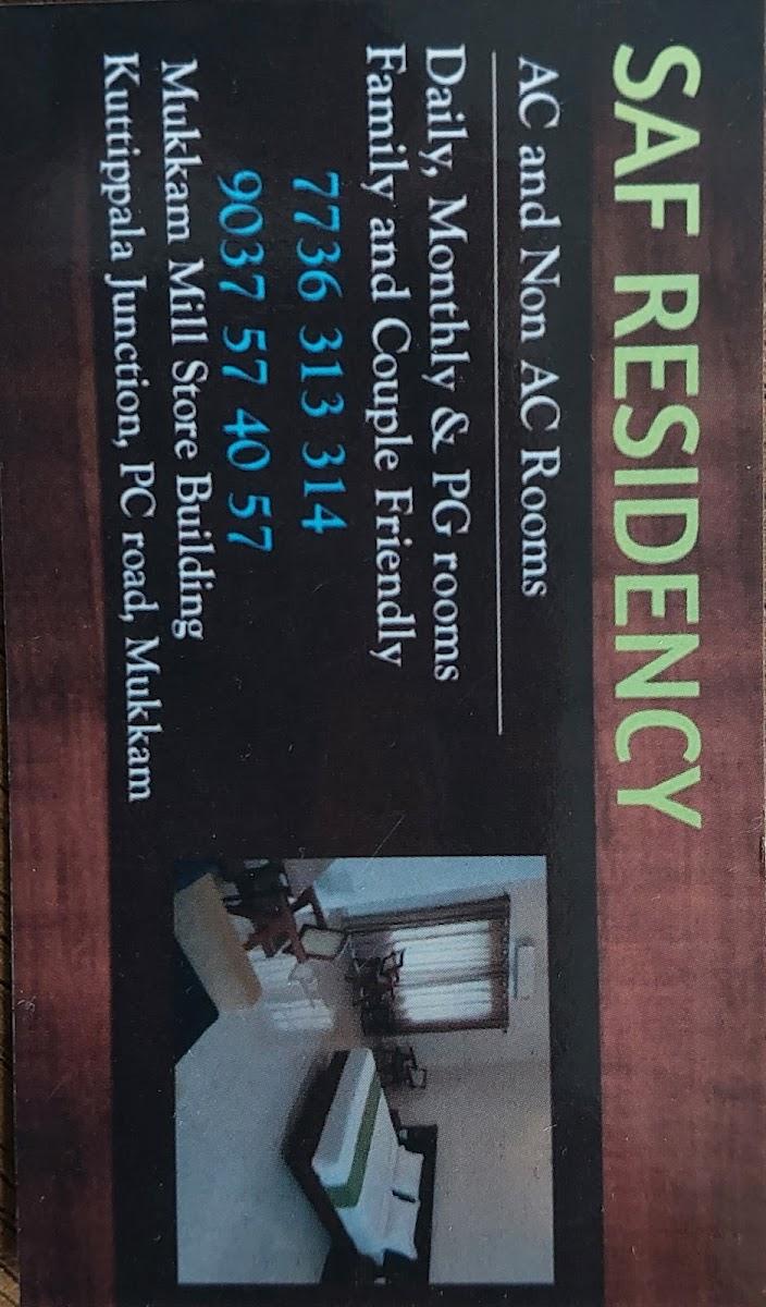 SAF RESIDENCY MUKKAM